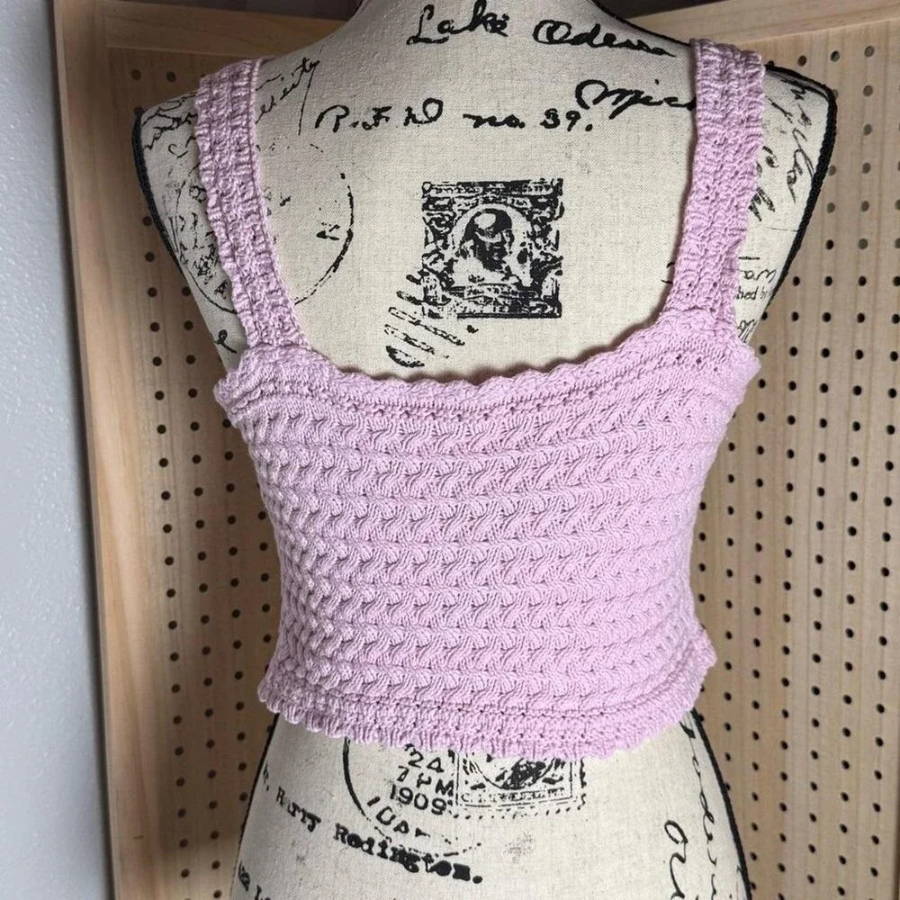 Hollister‎ Softpink Knit Crop Tank F 515